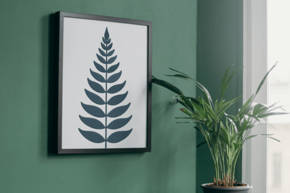 Modern Leaf Embroidery Design