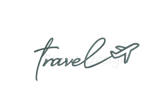Travel Embroidery Design